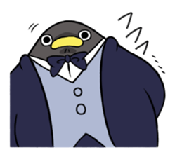 Gentlemman Penguin sticker #1732772