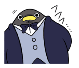 Gentlemman Penguin sticker #1732772