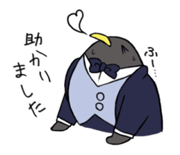 Gentlemman Penguin sticker #1732775