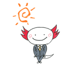 Axolotl president sticker #1732794