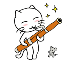 Bassoon Kitty sticker #1732994
