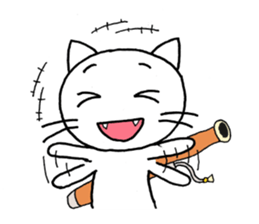 Bassoon Kitty sticker #1733001