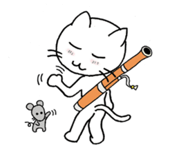 Bassoon Kitty sticker #1733003