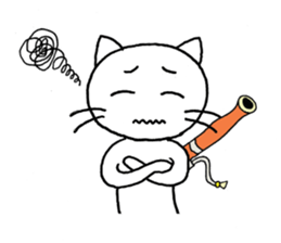 Bassoon Kitty sticker #1733005