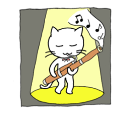 Bassoon Kitty sticker #1733008