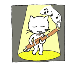 Bassoon Kitty sticker #1733008