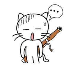 Bassoon Kitty sticker #1733010