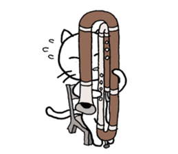 Bassoon Kitty sticker #1733013