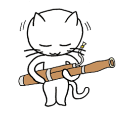 Bassoon Kitty sticker #1733017