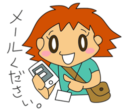 Tomo-chan the production manager sticker #1733350