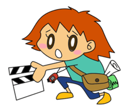 Tomo-chan the production manager sticker #1733364