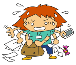 Tomo-chan the production manager sticker #1733373