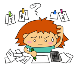 Tomo-chan the production manager sticker #1733379