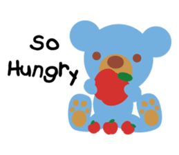 Teddy the Blue Bear sticker #1734106