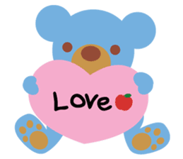 Teddy the Blue Bear sticker #1734107