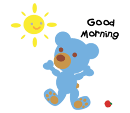 Teddy the Blue Bear sticker #1734108