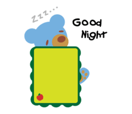 Teddy the Blue Bear sticker #1734109