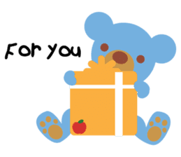 Teddy the Blue Bear sticker #1734110