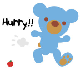 Teddy the Blue Bear sticker #1734113