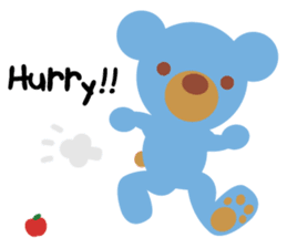Teddy the Blue Bear sticker #1734113