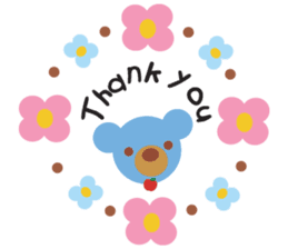 Teddy the Blue Bear sticker #1734114