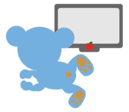 Teddy the Blue Bear sticker #1734115