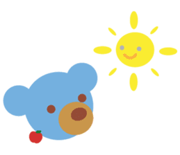 Teddy the Blue Bear sticker #1734116