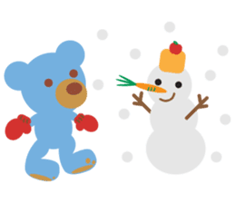 Teddy the Blue Bear sticker #1734119