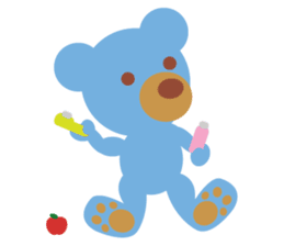 Teddy the Blue Bear sticker #1734120