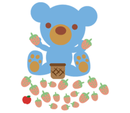 Teddy the Blue Bear sticker #1734121