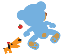 Teddy the Blue Bear sticker #1734124