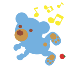 Teddy the Blue Bear sticker #1734126