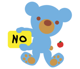 Teddy the Blue Bear sticker #1734127