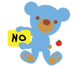 Teddy the Blue Bear sticker #1734127
