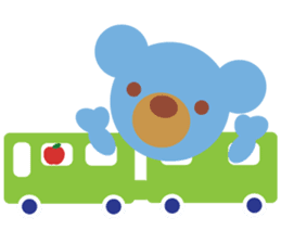 Teddy the Blue Bear sticker #1734129