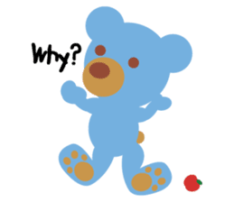 Teddy the Blue Bear sticker #1734131