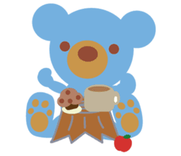 Teddy the Blue Bear sticker #1734132