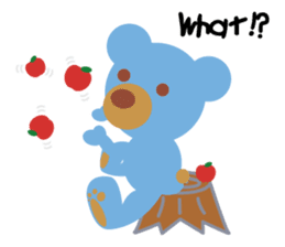 Teddy the Blue Bear sticker #1734133