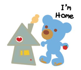 Teddy the Blue Bear sticker #1734135