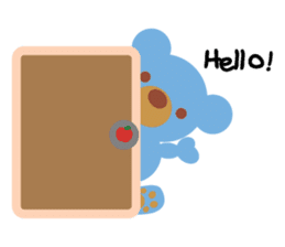 Teddy the Blue Bear sticker #1734137