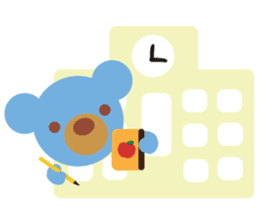 Teddy the Blue Bear sticker #1734138