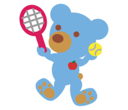Teddy the Blue Bear sticker #1734139