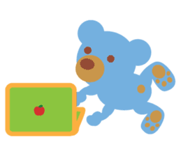 Teddy the Blue Bear sticker #1734140