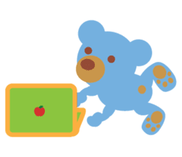 Teddy the Blue Bear sticker #1734140