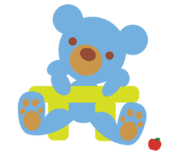 Teddy the Blue Bear sticker #1734141