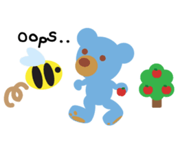 Teddy the Blue Bear sticker #1734143