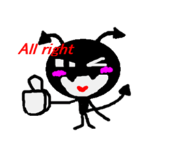 A whisper of a devil(English) sticker #1735619