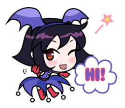 Tsubasa, cute little miss bat girl sticker #1736705