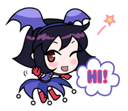 Tsubasa, cute little miss bat girl sticker #1736705