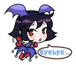 Tsubasa, cute little miss bat girl sticker #1736706
